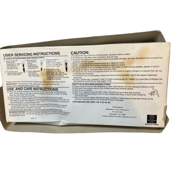 Christmas Candle String Light Set of 15 indoor Clip-on Lights - Picture 9 of 11